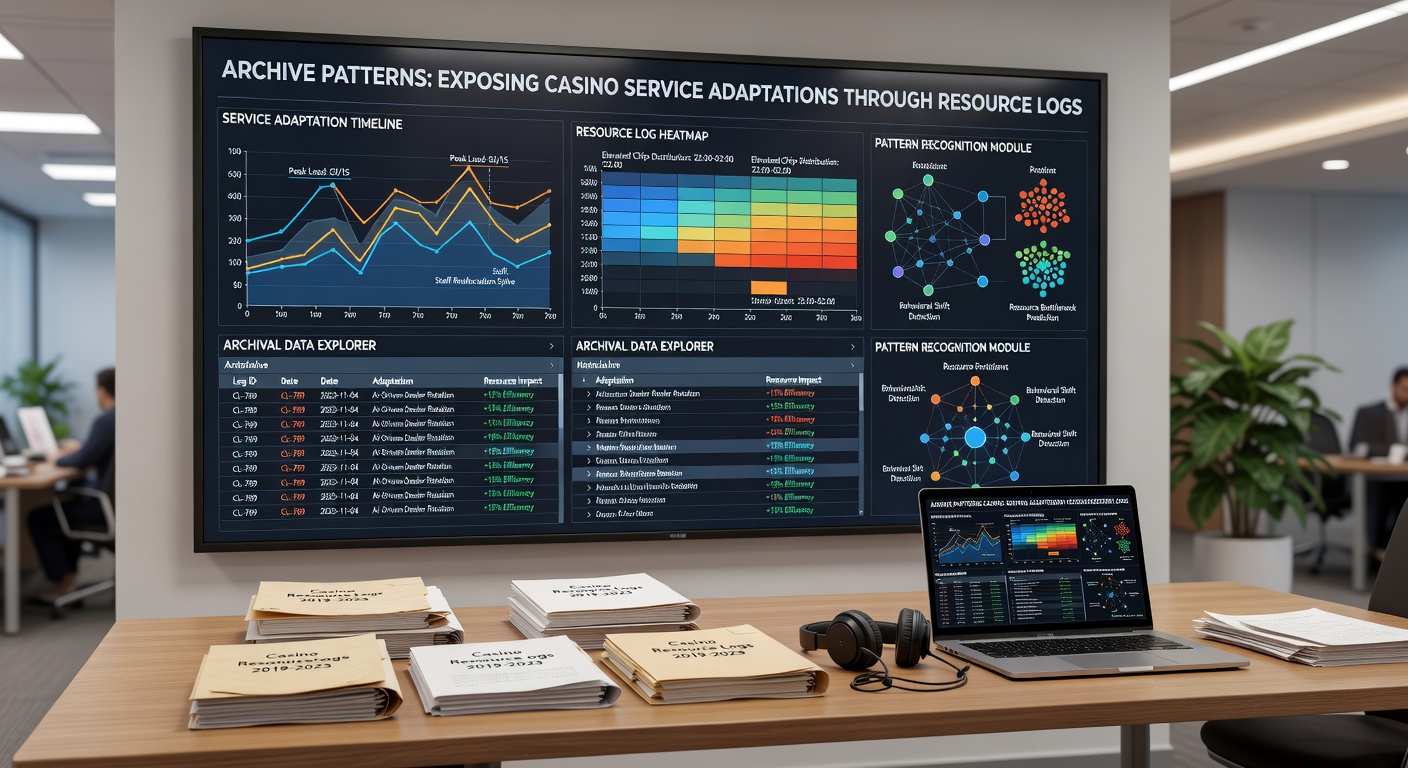 Detailed view of casino resource log archives illustrating adaptation timelines and server response metrics